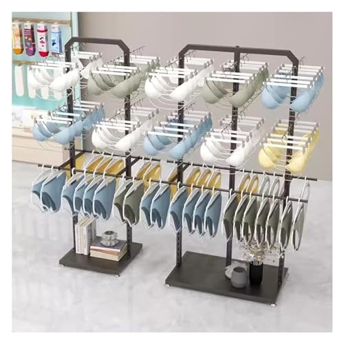 Genérico Perchero para Ropa, 2 Juegos de Perchero para Sujetadores de pie, Perchero Creativo para Ropa Interior y Pantalones Cortos, Estante Combinado para Tienda de Ropa, Centro Comercial, Soporte d