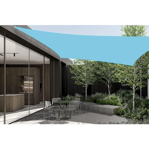 LXBche Sun Shade Sail, 3x4m Shade Canopy Sunshade Sails UV Blocking Canovas Covers Rectangle Canopy Shades for Backyard Yard Deck Patio Garden Outdoor (Color : A, Size : 2 * 3m)