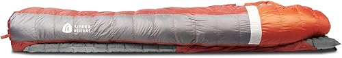Miniatura 3 de Sierra Designs Backcountry Bed - Saco de dormir de 20 grados con relleno Dridown de 650 - Saco de dormir ligero sin cremallera para acampar y