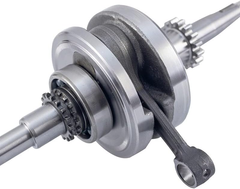 16 Teeth Crankshaft Assembly Compatible with GY6 QMB139 50cc-80cc Chinese Scooter ATV with 4 Stroke Engines