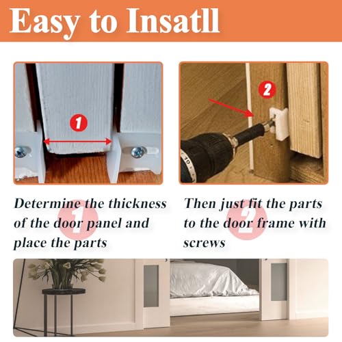10Pcs 6578 Nylon Pocket Door Bottom Guide & 20Pcs N7015 Plastic Door Bottom Guide Kits miniatura 7