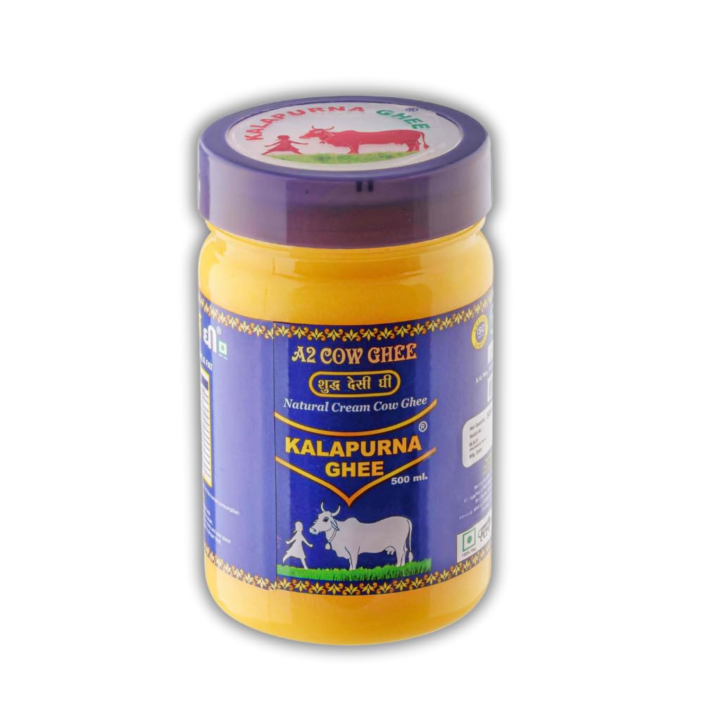 Kalapurna ghee Natural A2 Desi Cow Ghee| Pure Cow Ghee for Better Digestion, Immunity & Eyesight. (500 ML) (B0CKZCVQHJ) Amazon Price History, Amazon Price Tracker