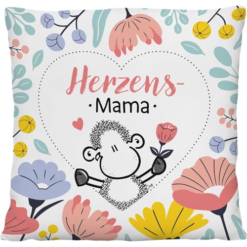 Plüschkissen Motiv'Herzensmama'