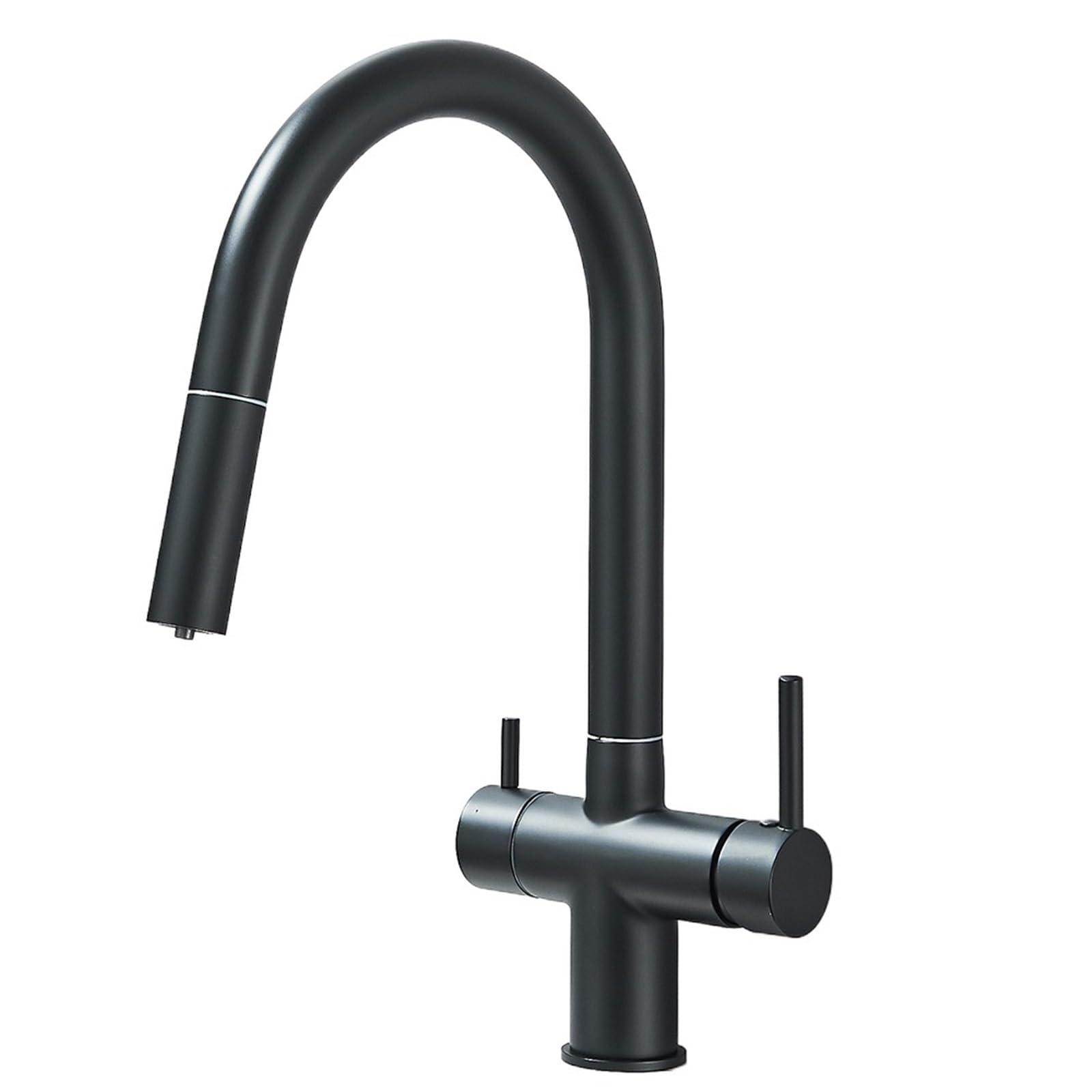 Ghhzml Color 1 Kitchen Taps Mixer Filtered Kitchen Sink Faucet With Retractable Sprayer Brass Water Filter Tap Drinking Vessel Mixer For