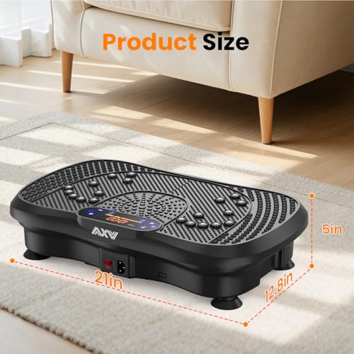 AXV SLIM Vibration Plate with Resistance Bands & Remote — view 9