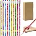 Fancy Land Inspirational Pencils 50PCS Wooden Pencil with Eraser Motivational Sayings Classroom School Teacher Award for Kids