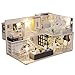 DIY Dollhouse Miniature Kit with Furniture, 3D Wooden Miniature House with Dust Cover and Music Movement, Miniature Dolls House kit