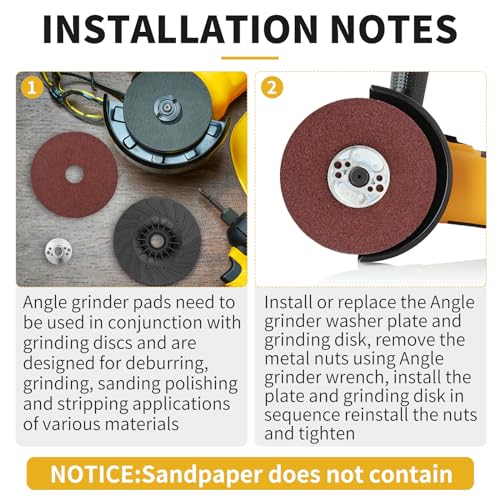 Gnellkoor JO-GN-AGRBP4.5 Angle Grinder Backing Pad thumb #4