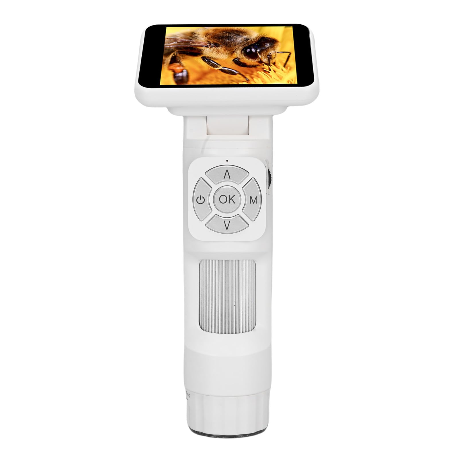 YWBL-WH Microscopio de Mano de 2,8 Pulgadas con Luz LED, Lupa Digital de Bolsillo para Joyeros, Vista para PC