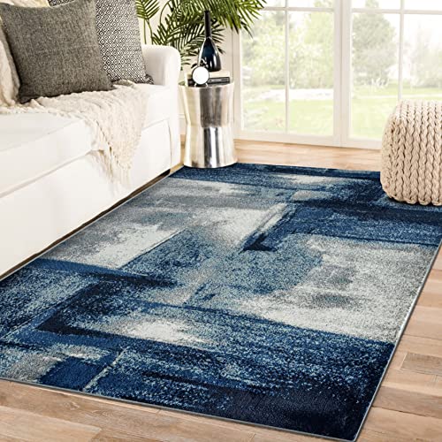 LUXE WEAVERS Lagos Collection 7558 Navy 6x9...