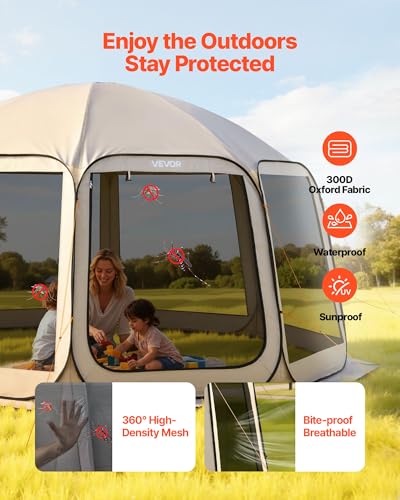 VEVOR 15x13.8ft Pop Up Screen House