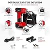 BULLSEYE PRO Tire Inflator with Pressure Gauge, Compact and Portable, Automatic Shut Off, 150 PSI Max, USB Home Rechargeable and Cord for Vehicular Use As Seen On TV (9475) #5