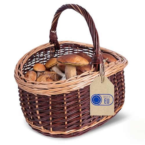 Creative Home Großer Picknickkorb Weidenkorb mit Henkel Einkaufskorb...
