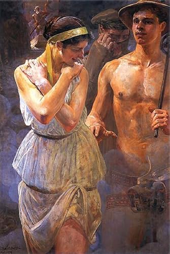 Tableau Polonia de Jacek Malczewski 60x90cm pour habiller un mur vide