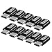 Micro USB to USB C Adapter 10 Pack Aluminum Woodcovo Converter Micro USB to Type C USB Adapter Data Syncing and Charging Converter for Samsung,MacBook,ChromeBook Pixel,Nexus … (10 Pack Black Adapter)
