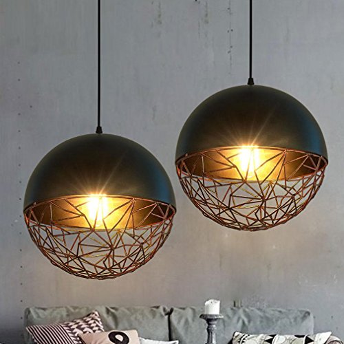 Suspension vintage loft E27 pour illuminer votre table de salle à manger
