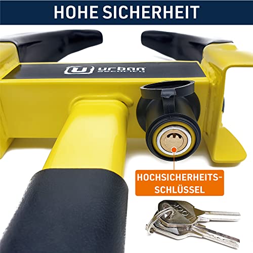 Parkkralle Urban UR920 mit Sicherheitsschloss für PKWs und Anhänger