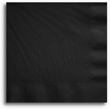 Black Velvet Dinner Napkins, 25 Ct