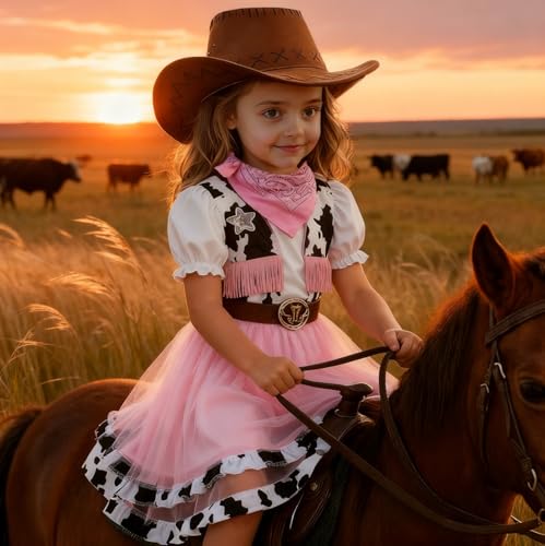 Disfraz de vaquera rosa para niñas 11-12 años miniatura 6
