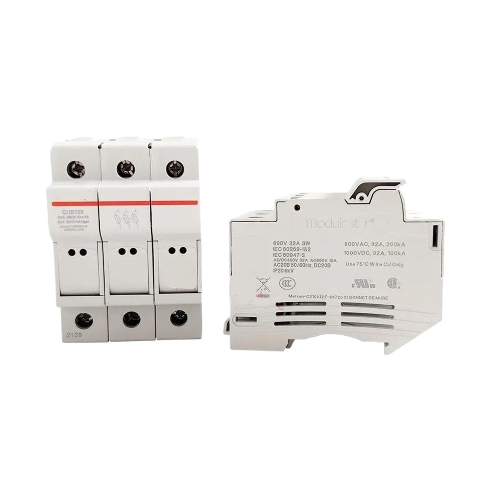 Porte-fusible US101 US102 US103 cartouche 10x38 électricité