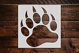 Bear Claw Stencil DIY Reusable Craft and Painting Wall Stencils - 277 (6'x6')