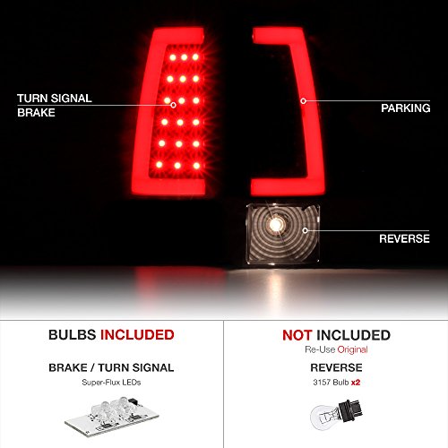 Vipmotoz Neon Tube Led Tail Light Lamp Assembly For 1999-2002 Chevy Silverado & 1999-2006 Gmc Sierra 1500 2500 3500 #TOP2