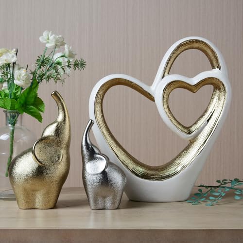Estatua moderna figura corazón decoración hogar 12 in miniatura 6