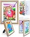 KidGallery Bilderrahmen f&uuml;r Kinderzeichnungen A4 &ndash; 2 Kinder Kunst Rahmen aufklappbarer Holz &ndash; Inklusive Malbuch &ndash; Einfache & organisierte Aufbewahrung &ndash; Kreatives Geschenk f&uuml;r individuelle Dekoration