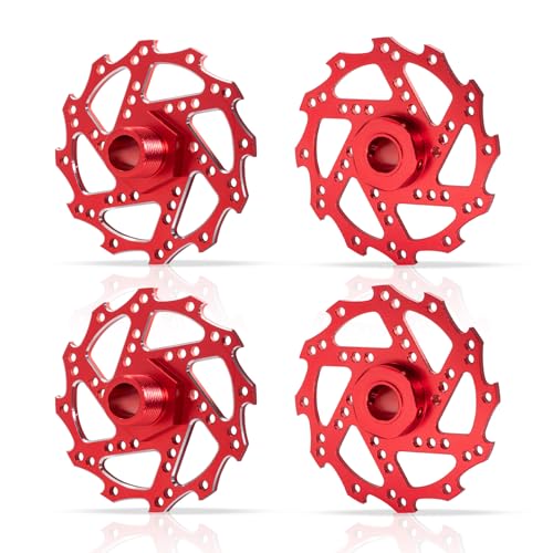 RC Brake Disc with 17mm Wheel Hex Aluminum for Arrma Typhon 6S Infraction 6S Felony Limitless Upgrade Parts (Red)