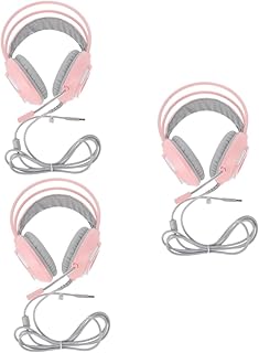 UKCOCO 3 Pçs Fones De Ouvido Fone De Ouvido Para Computador Fones De Ouvido Com Fio Fone De Ouvido Com Fio Fone De Ouvido Estéreo Para Jogos Fone De Ouvido Para Jogos Fone De Ouvido De