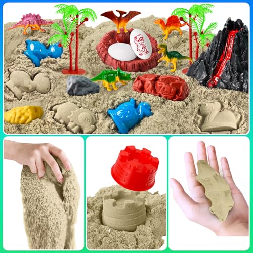 Image of Sensory Bin Dinosaurs Kit with Sensory Sand