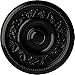 Ekena Millwork CM16TYBPS Tyrone Ceiling Medallion, 16 1/8"OD x 3/4"P (Fits Canopies up to 6 3/4"), Hand-Painted Black Pearl