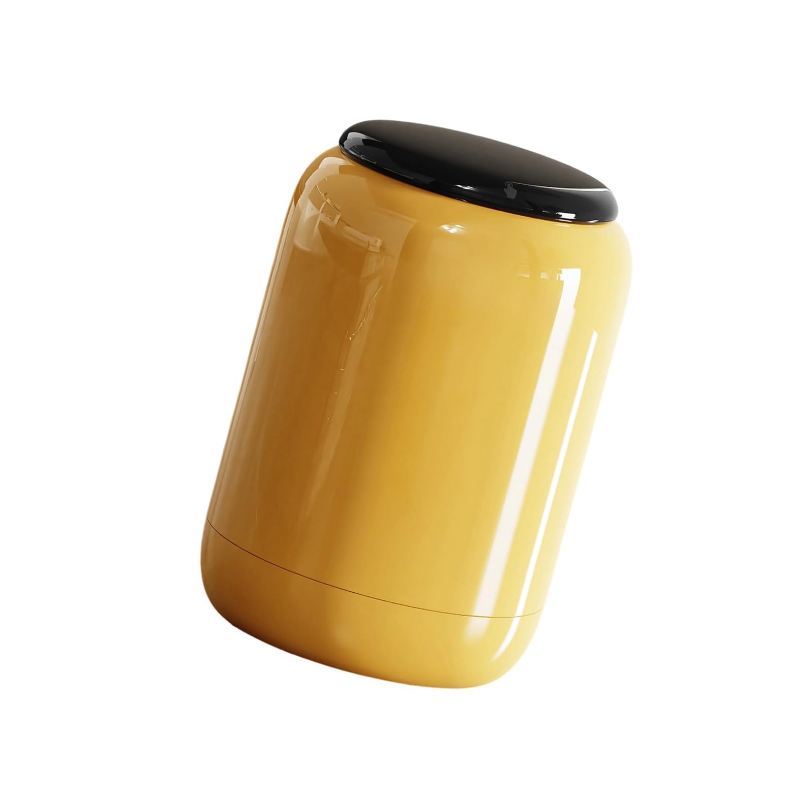 Buxuaaaa Small Waste Bin Large Capacity Trash Can with Press Lid Moveable Bottom for Household Desktop Organization Use Waste Basket