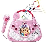 Materiales seguros: este bolso de karaoke está hecho de material ABS insípido y no tóxico para garantizar la seguridad del bebé. Funciona con tres pilas AA de 1,5 V (no incluidas).