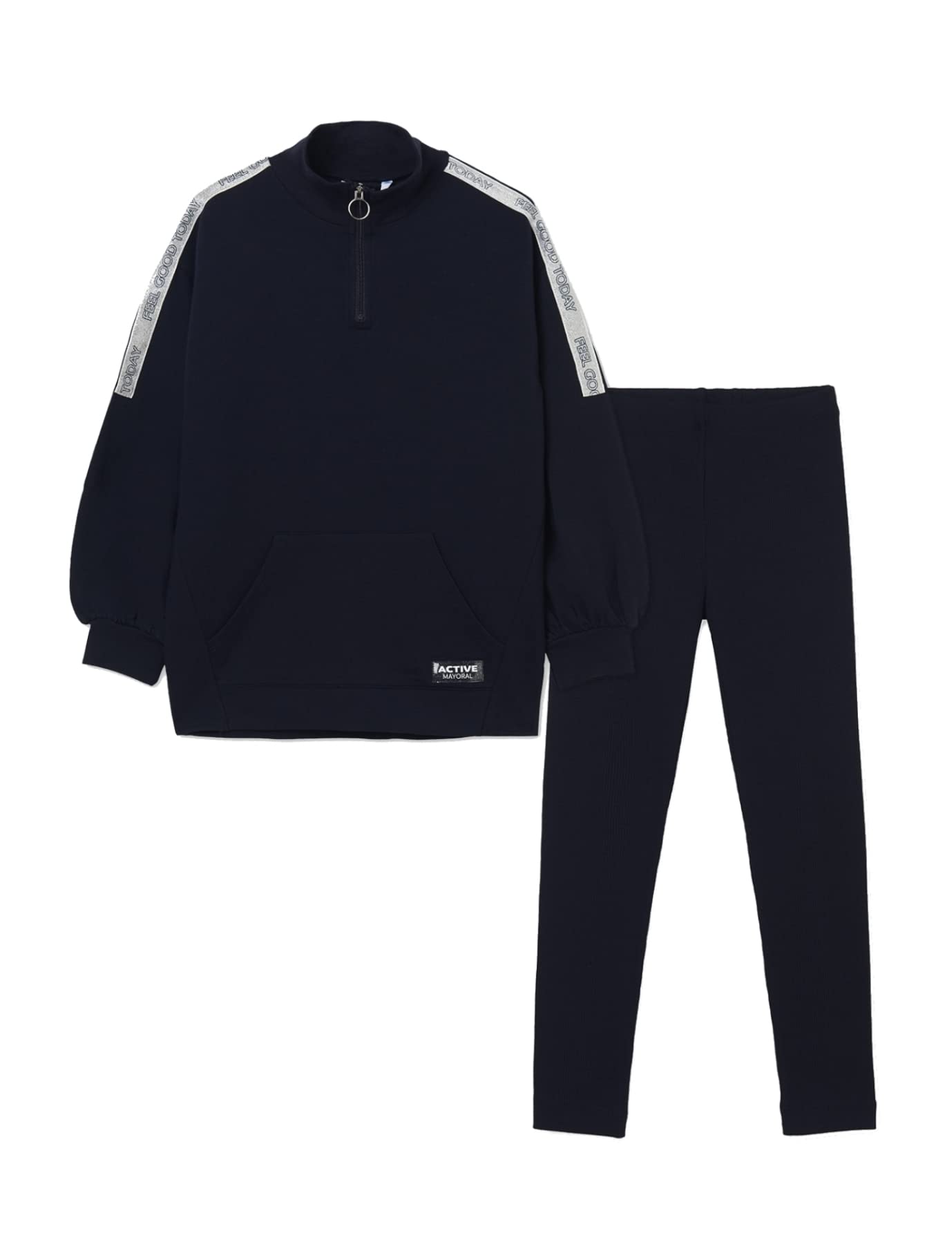Mayoral Completo Legging Punto per Bambine e Ragazze Marino