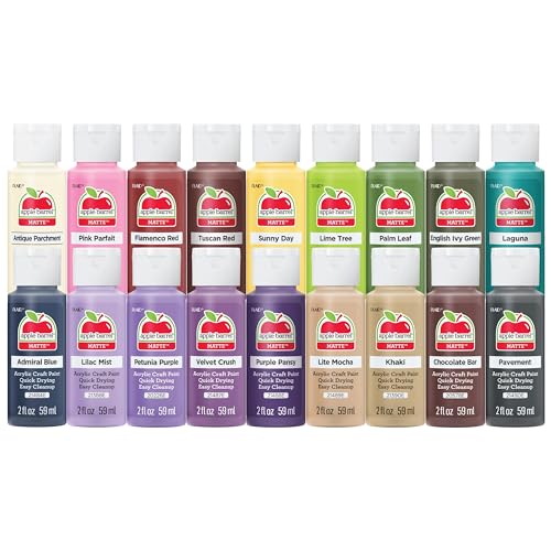 Mejores precios y opiniones de Venta pinturas los mejores 5. 30 Plaid PROMOABI Apple Barrel Pintura acrílica, Colores de Mayor Venta II, 59 ml (2 oz)