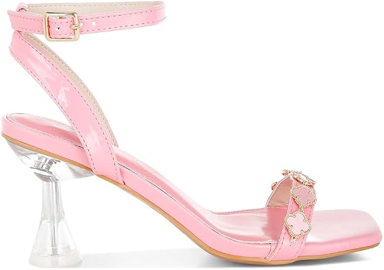 Ebina Charm Detail Spool Heels