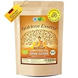 EWL Naturprodukte BIO Goldene Milch 200 g, OHNE ZUCKER, Goldene Milch Pulver mit Kurkuma, Zimt, Ingwer und einer Prise Pfeffer für bessere Bioverfügbarkeit