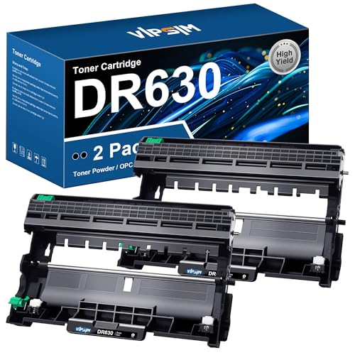 DR630 Drum Replacement (Not Toner) - Compatible for Brother DR630 Drum Unit DR-630 DR 630 for HL-L2360DW HL-L2380DW DCP-L2540DW DCP-L2540DW MFC-L2705DW MFC-L2707DW HL-L2300D HL-L2340DW (2 Black)