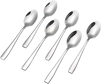 Vista 7 de Asking Cucharas de café pequeñas de acero inoxidable de 12 piezas para revolver café expreso