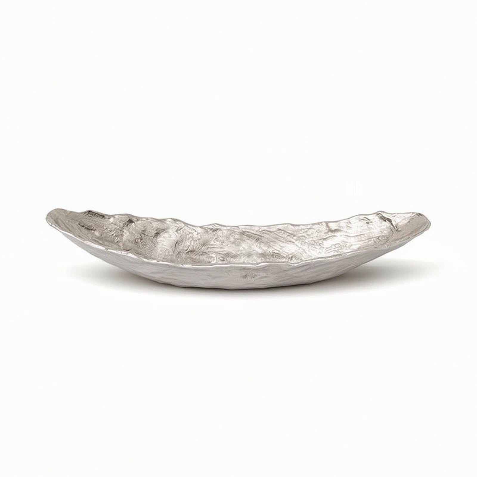 MagiDeal Plat Présentoir en Aluminium avec Extrémités Relevées pour Servir Olives et Lors Réceptions sur Table Centrale, Petit 53x14.5x10cm