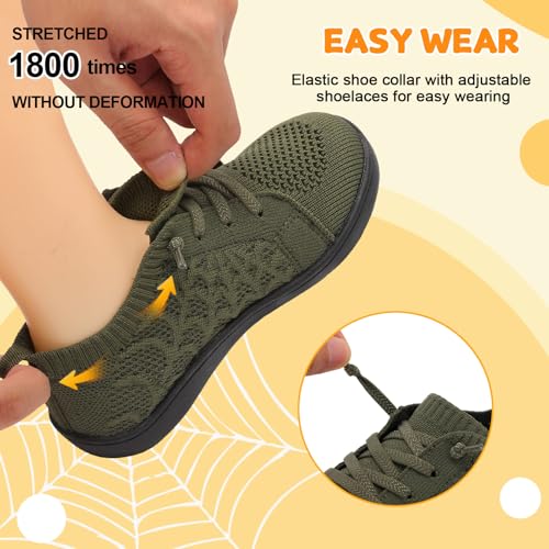 Image of JOINFREE Toddler Shoes Girls Boys Wide Barefoot Shoes Minimalist Walking Sneakers Zero Drop Slip on Tennis Shoe Breathable Naturally Flexible