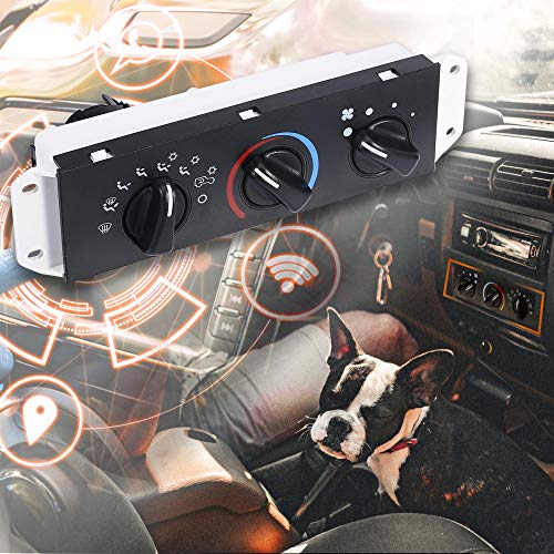 X Autohaux 1 Set Hvac Heater Control Panel With Blower Motor Switch For Jeep Wrangler Tj 1999-2004 55037473Ab Bl101 Hs-373 #TOP2