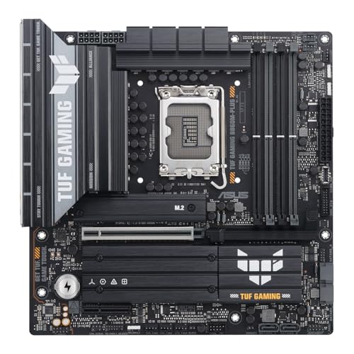 TUF GAMING B860M-PLUS, Scheda Madre Intel mATX, 12+1+2+1 Fasi di Alimentazione, Slot DDR5, PCIe 5.0, 3 Slot M.2, Ethernet Realtek 2.5 GB, DisplayPort, HDMI, USB-C 20 Gbps, Nera - Scheda madre - Immagine 1