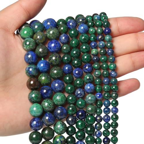 About 45pcs 8mm Natural Stone Beads Phoenix Lapis Lazuli Beads Energy Crystal Power Gemstone for Jewelry Making, DIY Bracelet Necklace