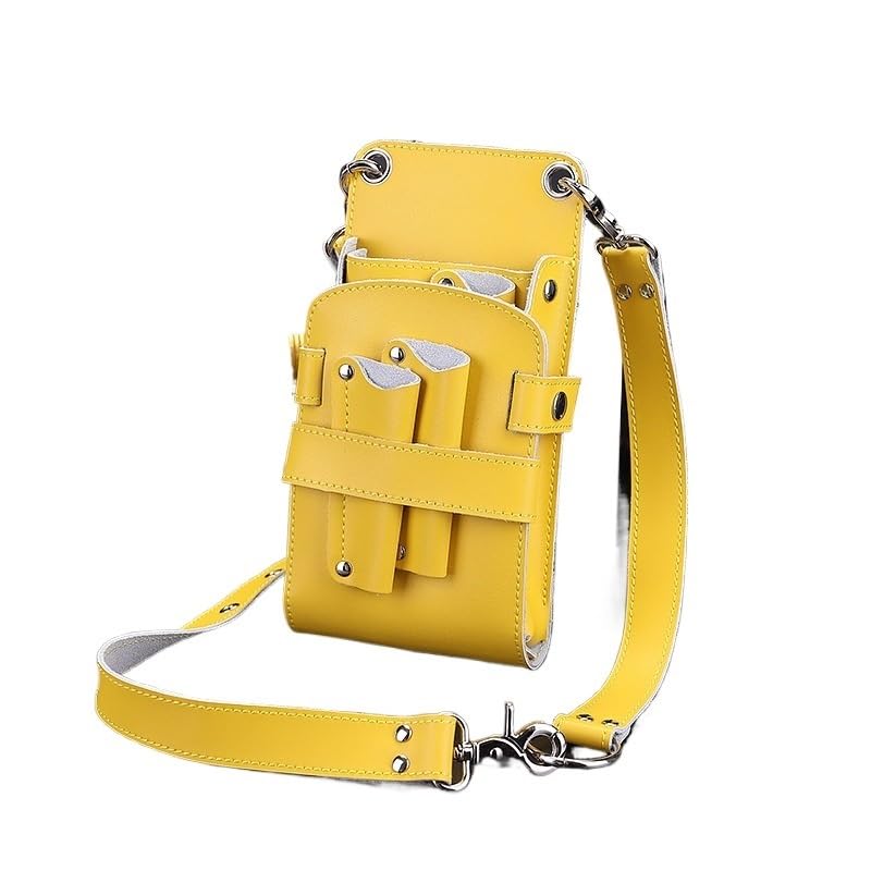 torba fryzjerska, Torba na klipsy, fryzjerska, nożyczki, kabura, etui, pokrowiec, z paskiem talię, torba(Yellow)