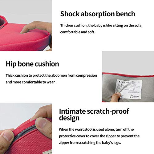 Babydrager buikdrager rugdrager baby carrier, baby heupkruk heupzitje, 3-in-1 multifunctionele rugzakkruk met… - Image 8