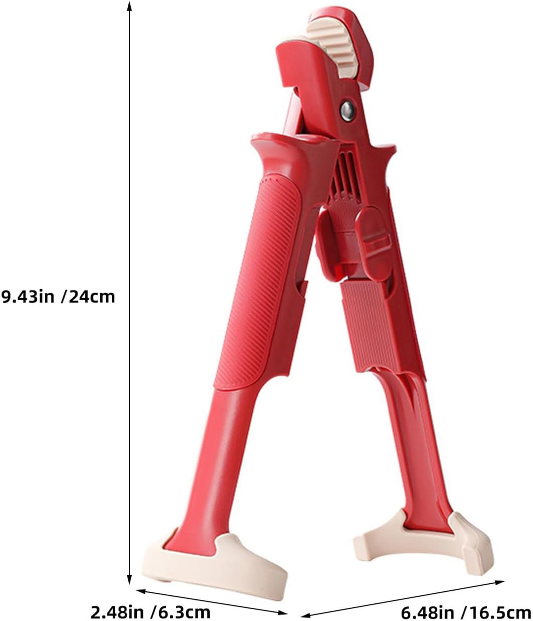 2pcs Multi-purpose Anti-scald Bowl Clip and Dish Plate Gripper, Heat-resistant Silicone Kitchen Tongs for Hot Dish Handling and Microwave Use, Non-slip Bowl Holder in Rice Red