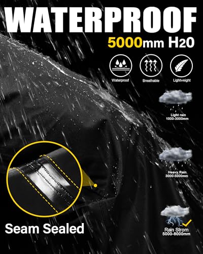 iCreek Women's Rain Pants Waterproof Hiking Pants Windproof Lightweight Over Pants Work Rain Outdoor for Golf, Fishing - Image 6