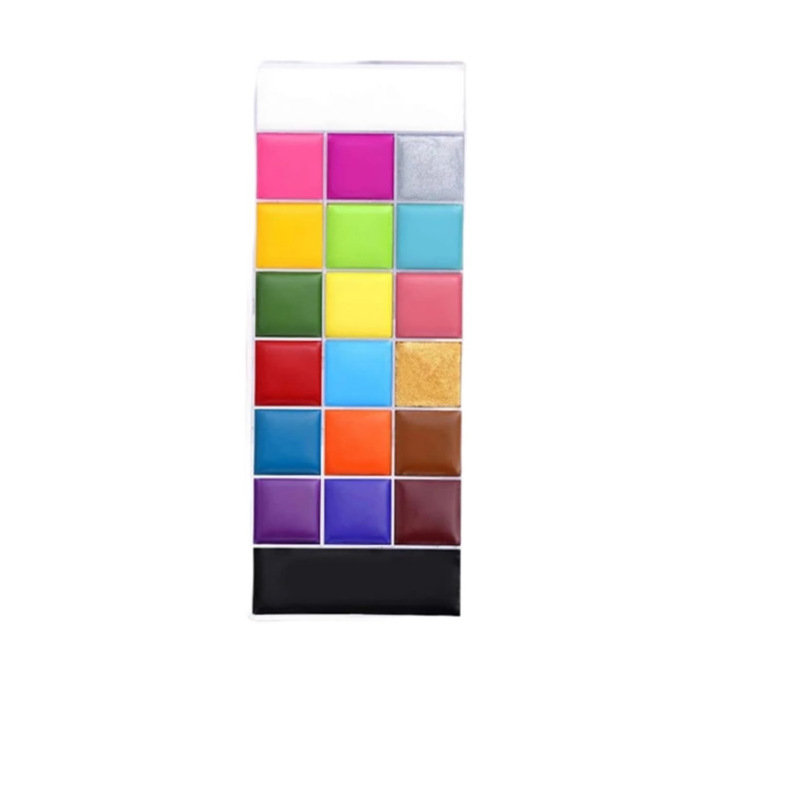 paleta de pintura corporal Pinturas al óleo y pinceles for pintura facial corporal(2pcs with 6 Brushes)